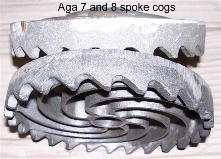 (image for) 8 Spoke Cog Grate for Solid Fuel Standard or Deluxe Aga range cookers - Click Image to Close