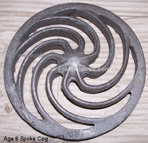 (image for) 8 Spoke Cog Grate for Solid Fuel Standard or Deluxe Aga range cookers - Click Image to Close