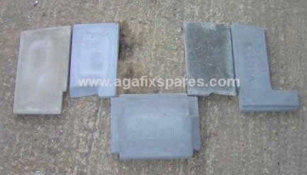 (image for) 5 Lower firebrick set for Rayburn Royal Right Hand Oven - Click Image to Close