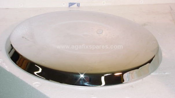 Chromed Dome Bolt On for all cast Aga range cooker dome bases - Click Image to Close
