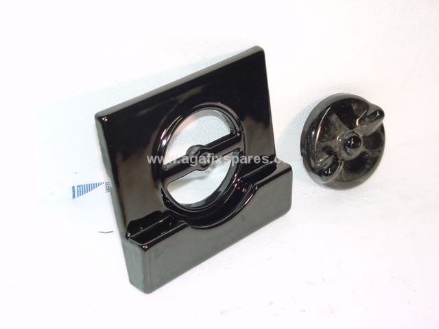 (image for) Smoke Box Front Plate and Spin Wheel to fit Standard Aga range cooker - Click Image to Close