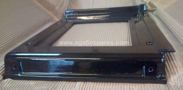 (image for) 4 Oven Hot Cupboard Black Enamelled Hob Post 1995 With Overlap - Click Image to Close