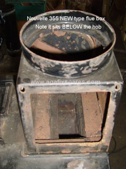 (image for) Flue Box Complete NEW TYPE for Rayburn Supreme or Nouvelle - Click Image to Close