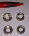 4 Chrome Cup Washers to fit over Spring Handles - Fits Aga range cookers and Rayburn