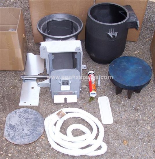 (image for) Complete Dropped Ash Pit Conversion Kit for the Aga Deluxe range cooker - Click Image to Close